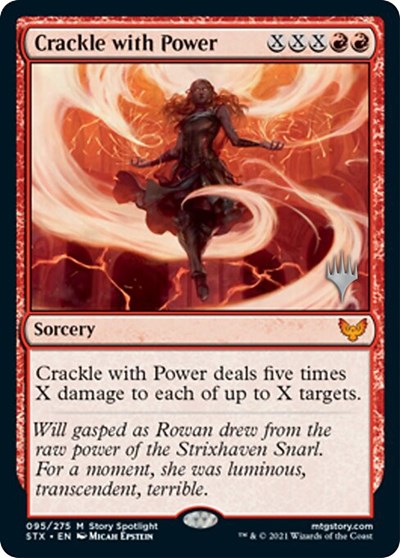 Crepitar con poder - Crackle with Power (Promo Pack)   [Strixhaven: School of Mages Promos]