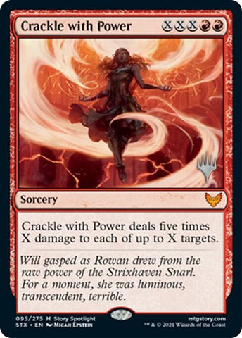 Crepitar con poder - Crackle with Power (Promo Pack)   [Strixhaven: School of Mages Promos]