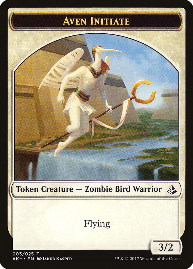 Aven Initiate Token ESPAÑOL [Amonkhet Tokens]