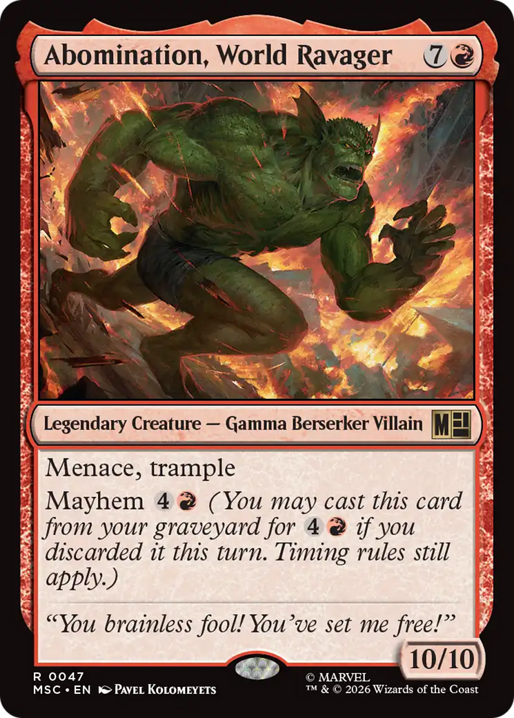 Abomination, World Ravager [Marvel Super Heroes Commander]