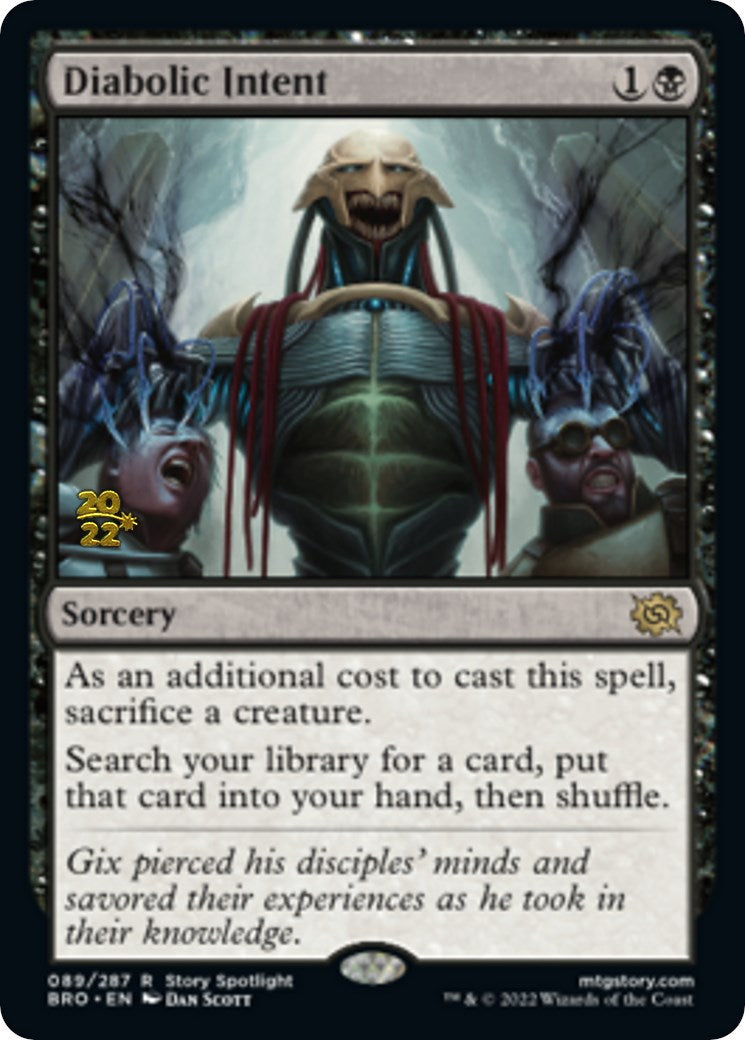 Diabolic Intent ESPAÑOL  [The Brothers' War Prerelease Promos]