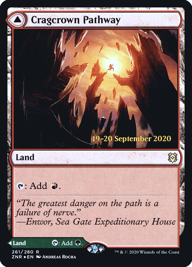 Cragcrown Pathway // Timbercrown Pathway ESPAÑOL [Zendikar Rising Prerelease Promos]