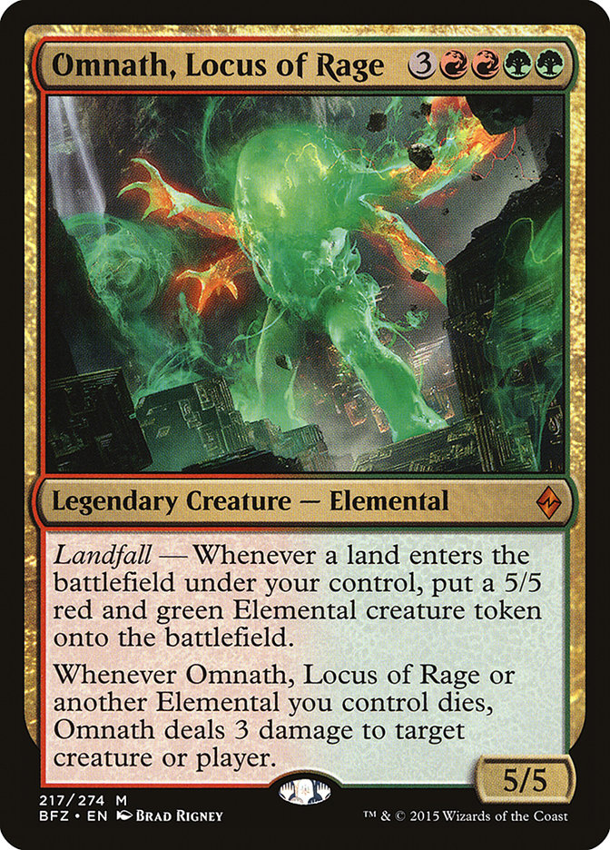 Omnath, Locus of Rage ESPAÑOL [Battle for Zendikar]