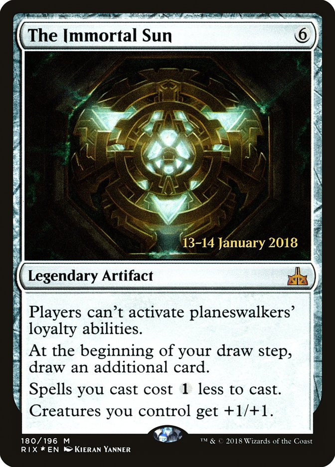 The Immortal Sun ESPAÑOL [Rivals of Ixalan Prerelease Promos]