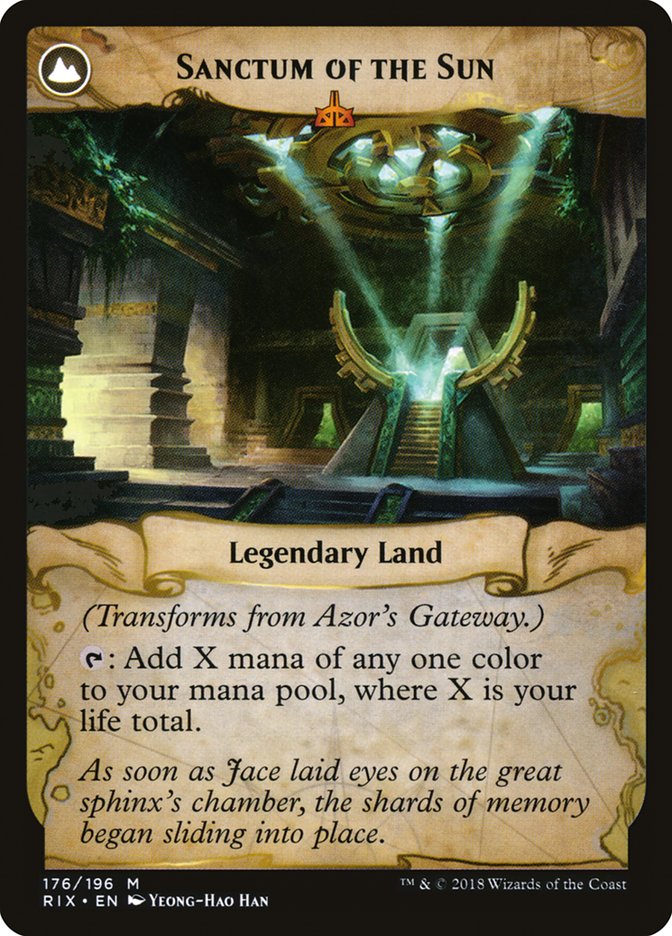 Azor's Gateway // Sanctum of the Sun JAPANESE  [Rivals of Ixalan]