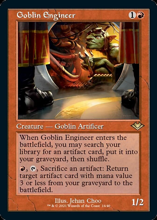 Goblin Engineer (Retro Foil Etched) JAPANESE [Modern Horizons]