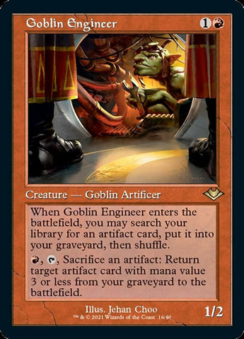 Goblin Engineer (Retro Foil Etched) JAPANESE [Modern Horizons]