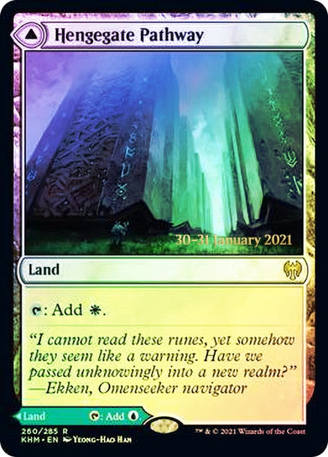 Hengegate Pathway // Mistgate Pathway ESPAÑOL [Kaldheim Prerelease Promos]