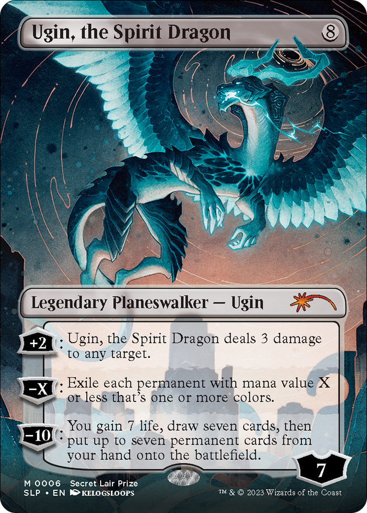 Ugin, the Spirit Dragon (Borderless) SEALED [Secret Lair Showdown]