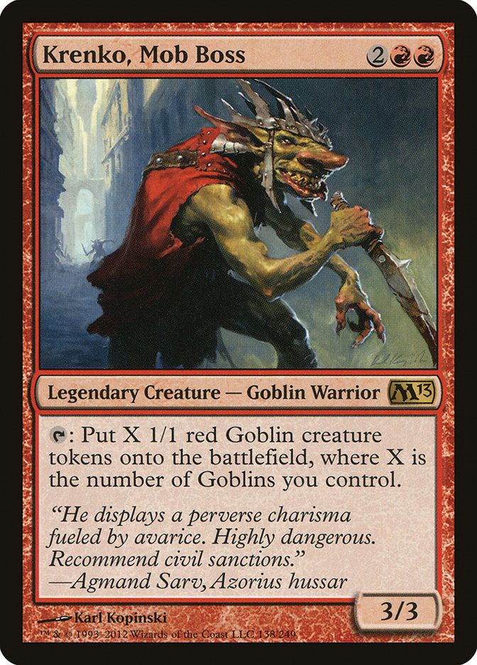 Krenko, Mob Boss JAPANESE [Magic 2013]