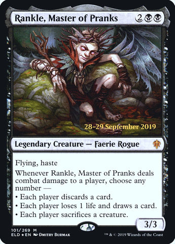 Rankle, Master of Pranks ESPAÑOL [Throne of Eldraine Prerelease Promos]