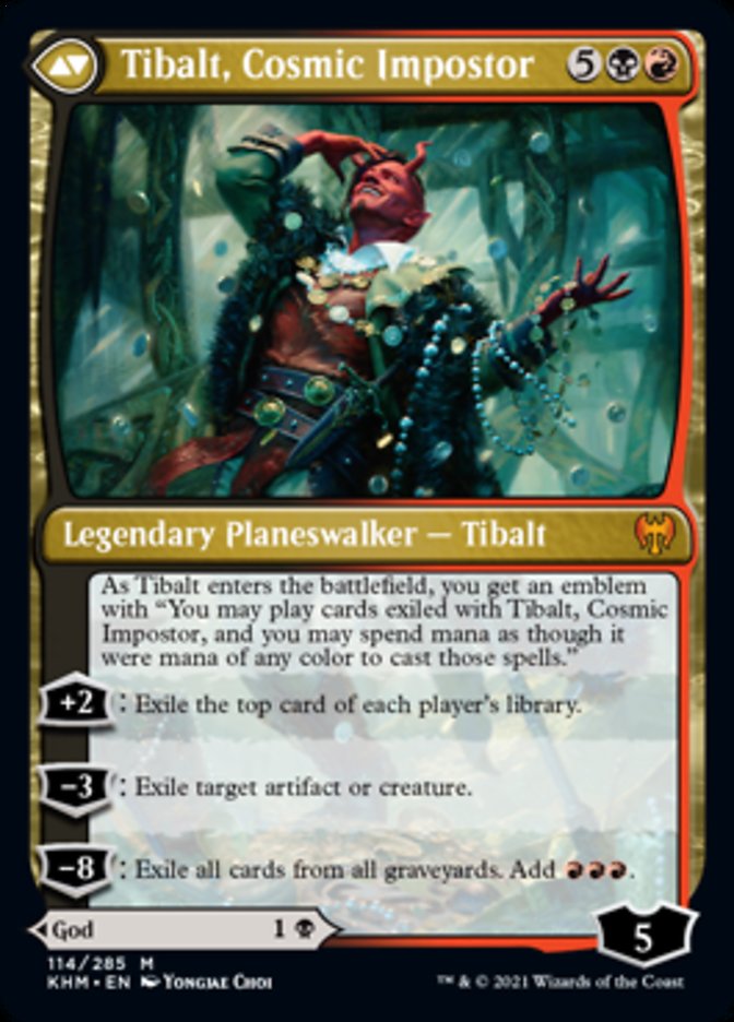 Valki, God of Lies // Tibalt, Cosmic Impostor ESPAÑOL [Kaldheim]