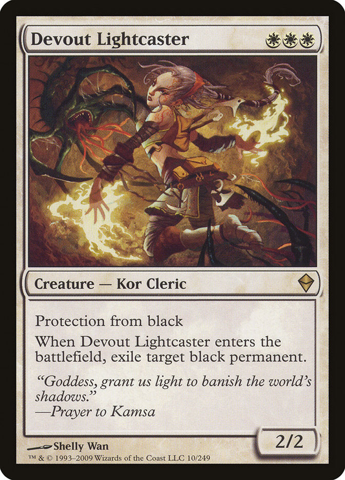 Devout Lightcaster STAMPED [Zendikar]