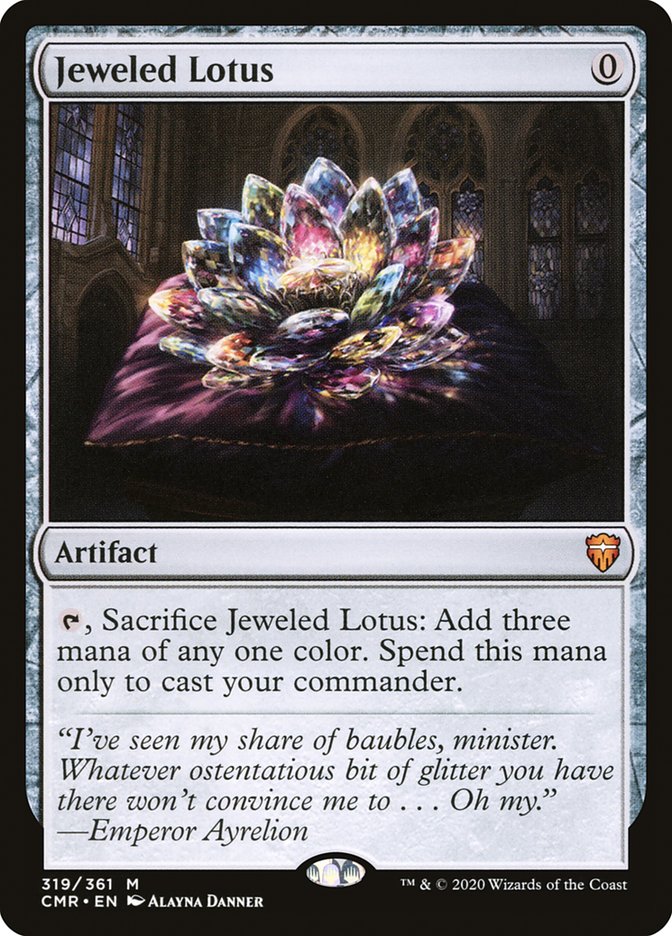 Jeweled Lotus SIGNED [Commander Legends]