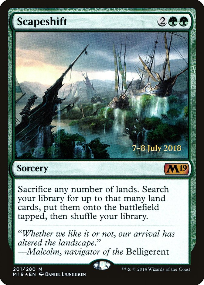 Scapeshift ESPAÑOL [Core Set 2019 Prerelease Promos]