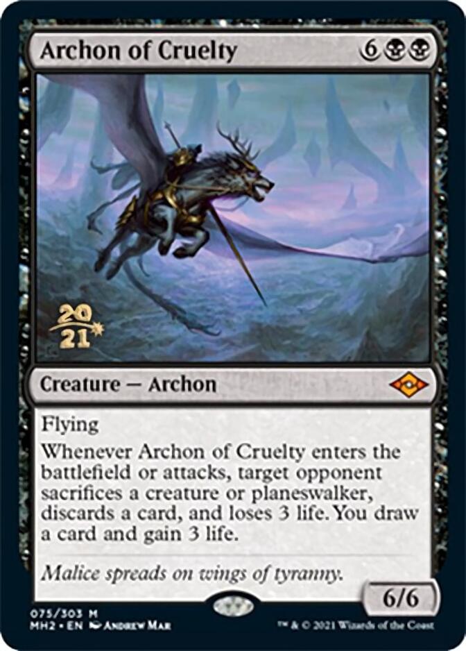 Archon of Cruelty ESPAÑOL [Modern Horizons 2 Prerelease Promos]