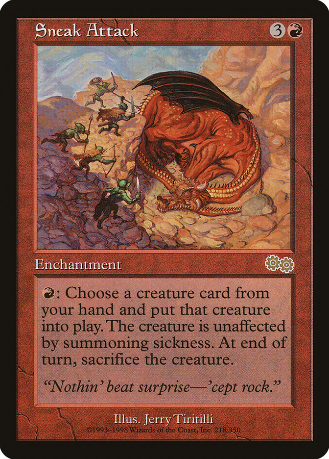 Sneak Attack JAPANESE [Urza's Saga]