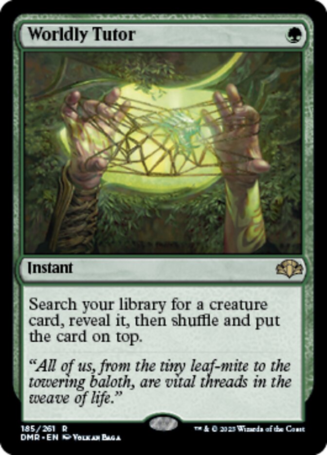 Worldly Tutor JAPANESE [Dominaria Remastered]
