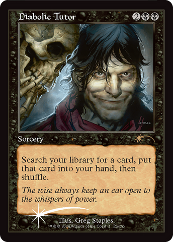 Diabolic Tutor ESPAÑOL  [Wizards Play Network 2024]