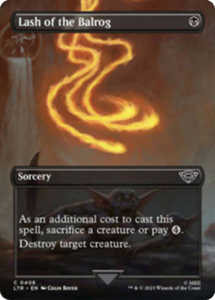 Lash of the Balrog (Borderless Alternate Art) ESPAÑOL [The Lord of the Rings: Tales of Middle-Earth]