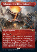 Sokenzan, Crucible of Defiance (Borderless Alternate Art) ESPAÑOL [Kamigawa: Neon Dynasty]
