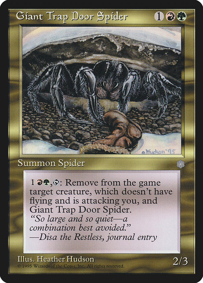 Giant Trap Door Spider FRENCH [Ice Age]