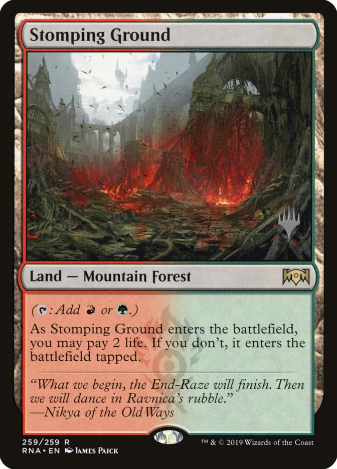 Stomping Ground (Promo Pack) ESPAÑOL [Ravnica Allegiance Promos]