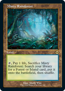 Misty Rainforest (Retro Foil Etched) JAPANESE [Modern Horizons 2]