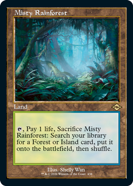Misty Rainforest (Retro Foil Etched) JAPANESE [Modern Horizons 2]