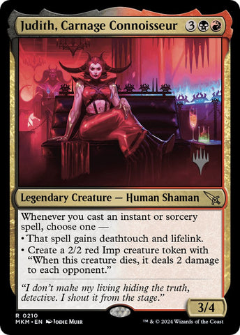 Judith, Carnage Connoisseur (Promo Pack) ESPAÑOL [Murders at Karlov Manor Promos]
