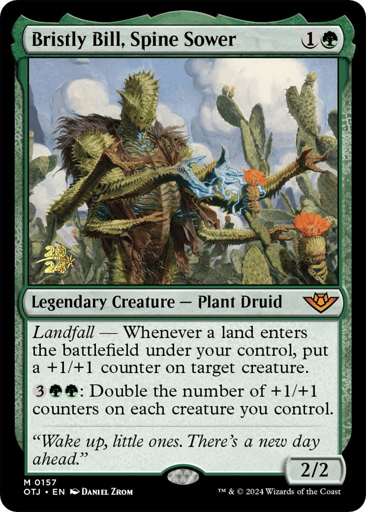 Bristly Bill, Spine Sower ESPAÑOL  [Outlaws of Thunder Junction Prerelease Promos]