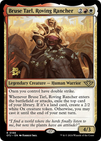 Bruse Tarl, Roving Rancher ESPAÑOL [Outlaws of Thunder Junction Prerelease Promos]