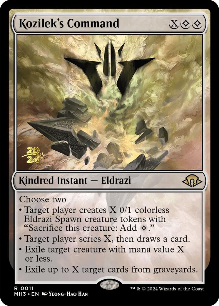 Kozilek's Command ESPAÑOL [Modern Horizons 3 Prerelease Promos]