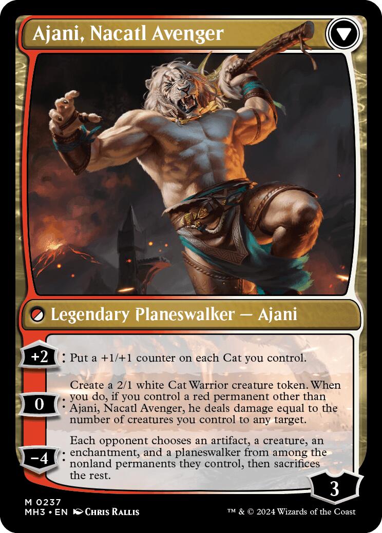 Ajani, Nacatl Pariah ESPAÑOL [Modern Horizons 3 Prerelease Promos]