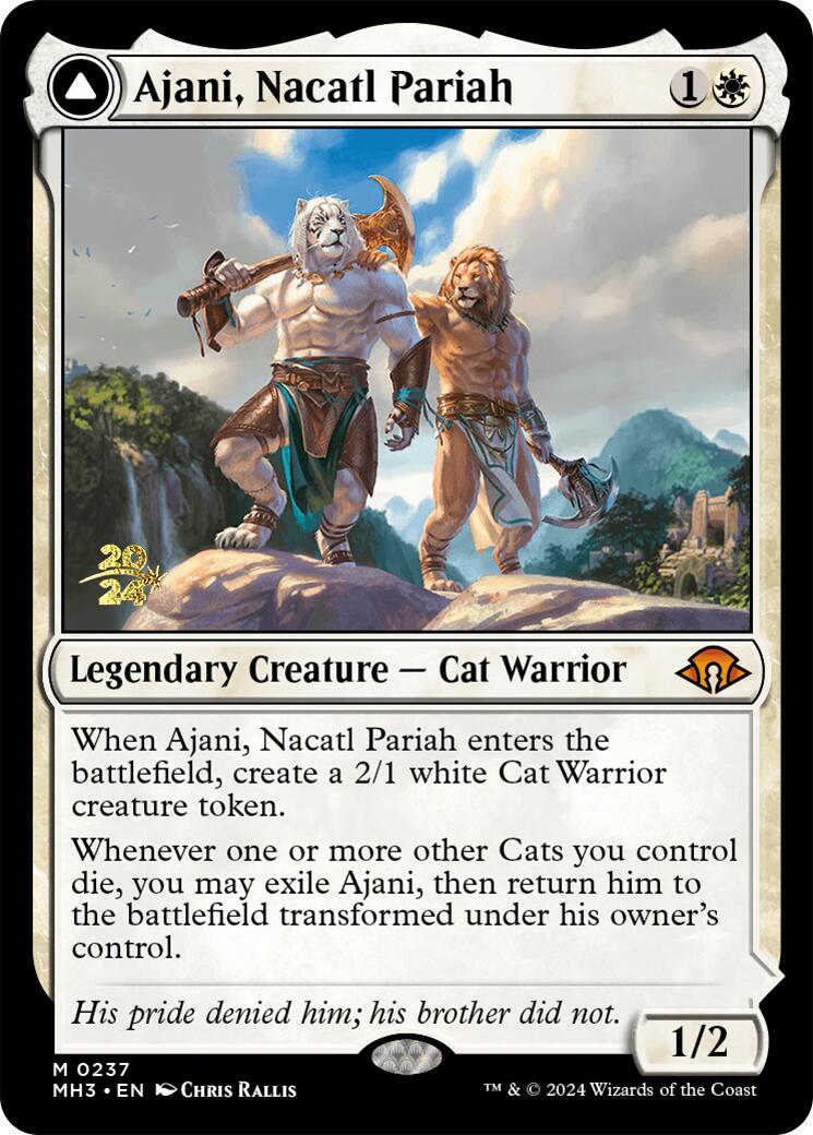 Ajani, Nacatl Pariah ESPAÑOL [Modern Horizons 3 Prerelease Promos]