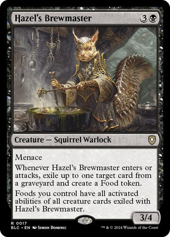 Hazel's Brewmaster JAPANESE [Bloomburrow Commander]