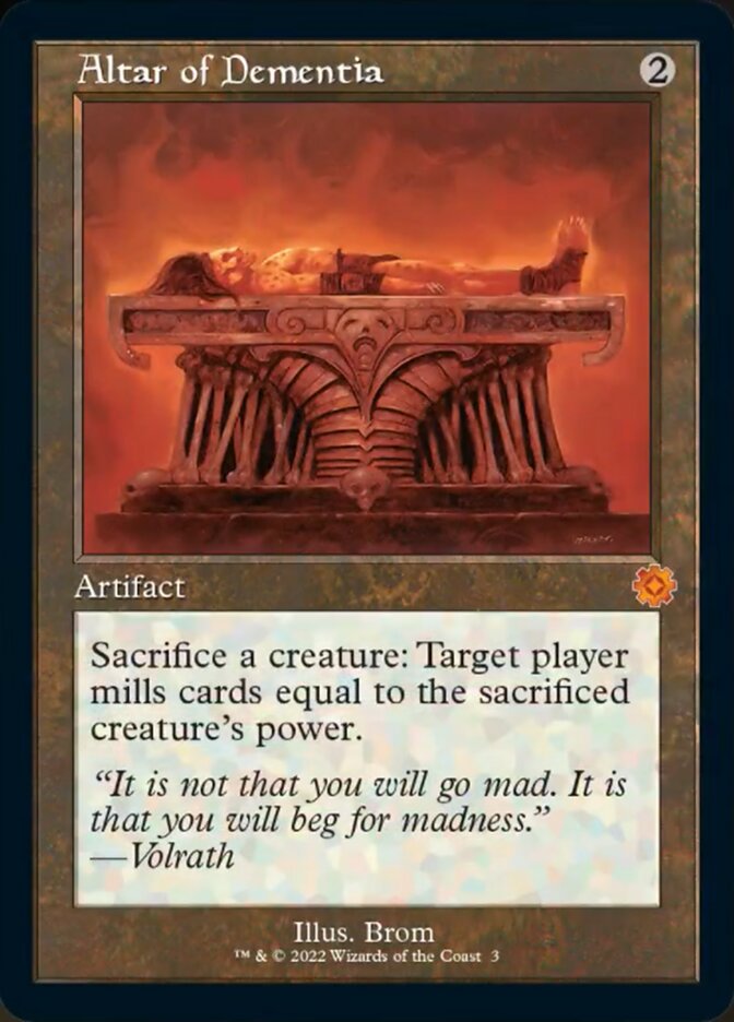 Altar of Dementia (Retro) ESPAÑOL [The Brothers' War Retro Artifacts]