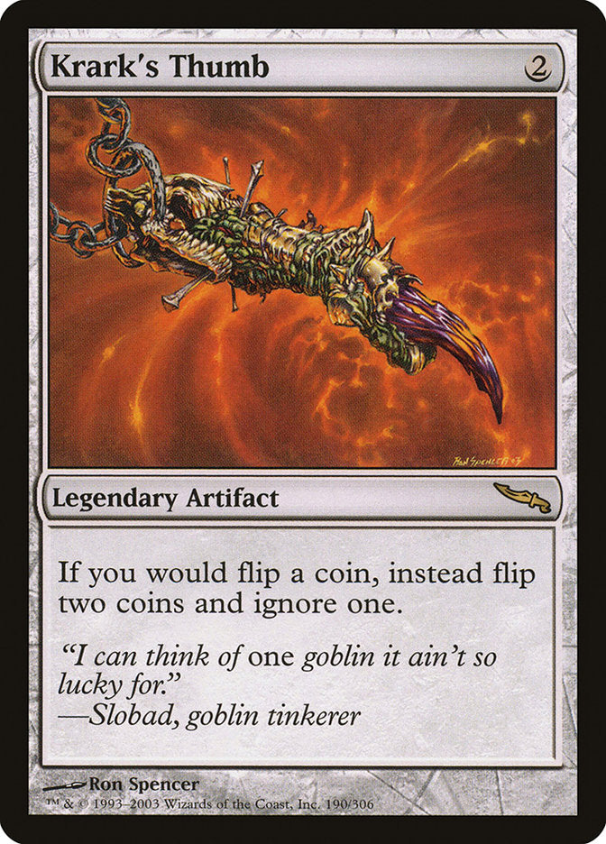 Krark's Thumb ESPAÑOL [Mirrodin]