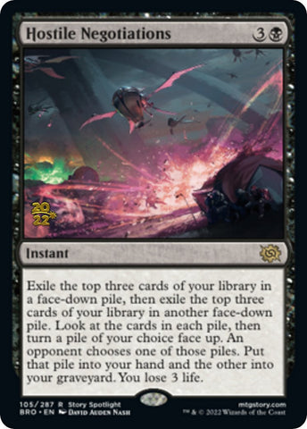 Hostile Negotiations ESPAÑOL [The Brothers' War: Prerelease Promos]