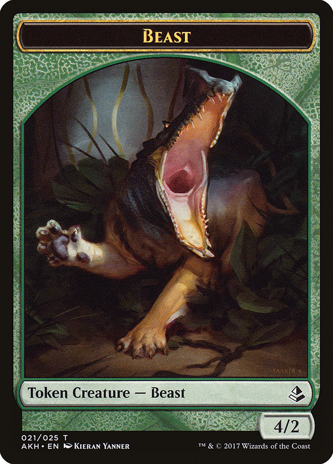 Beast Token ESPAÑOL [Amonkhet Tokens]