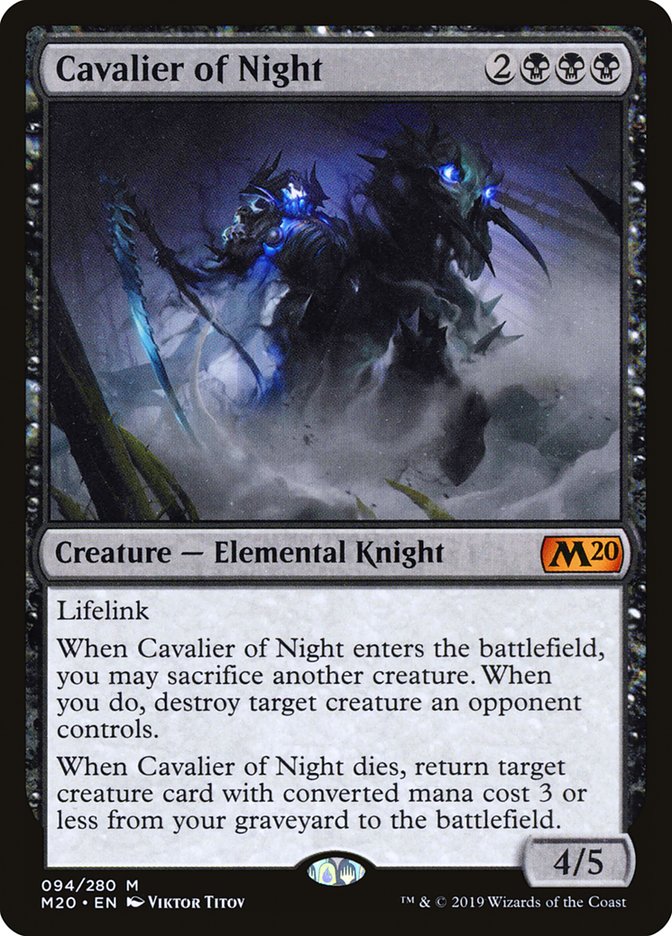 Cavalier of Night ESPAÑOL  [Core Set 2020]