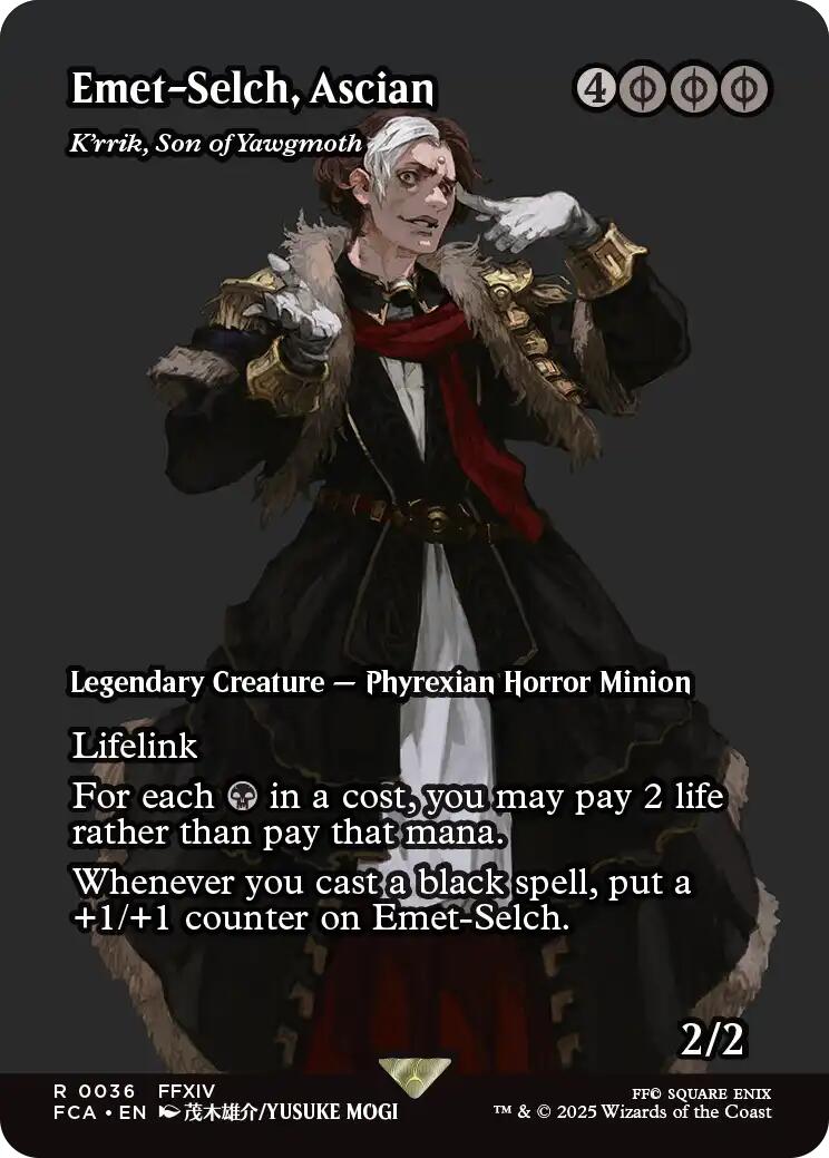 Emet-Selch, Ascian - K'rrik, Son of Yawgmoth (Showcase) JAPANESE [FINAL FANTASY : Through the Ages]