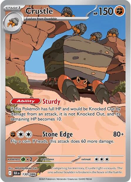 Crustle (130/086) [Scarlet & Violet: Black Bolt]