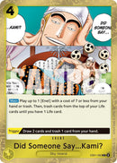 Did Someone Say...Kami? (Pirate Foil) [Premium Booster -The Best- Vol. 2]