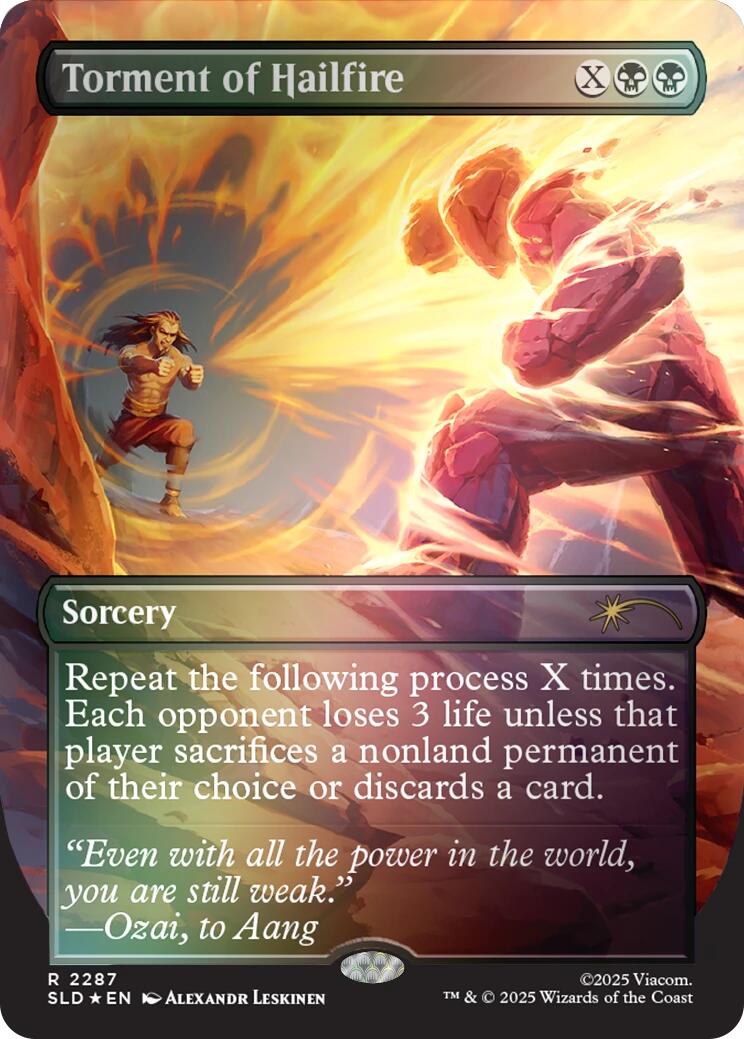 Torment of Hailfire (2287) (Rainbow Foil) [Secret Lair Drop Series]