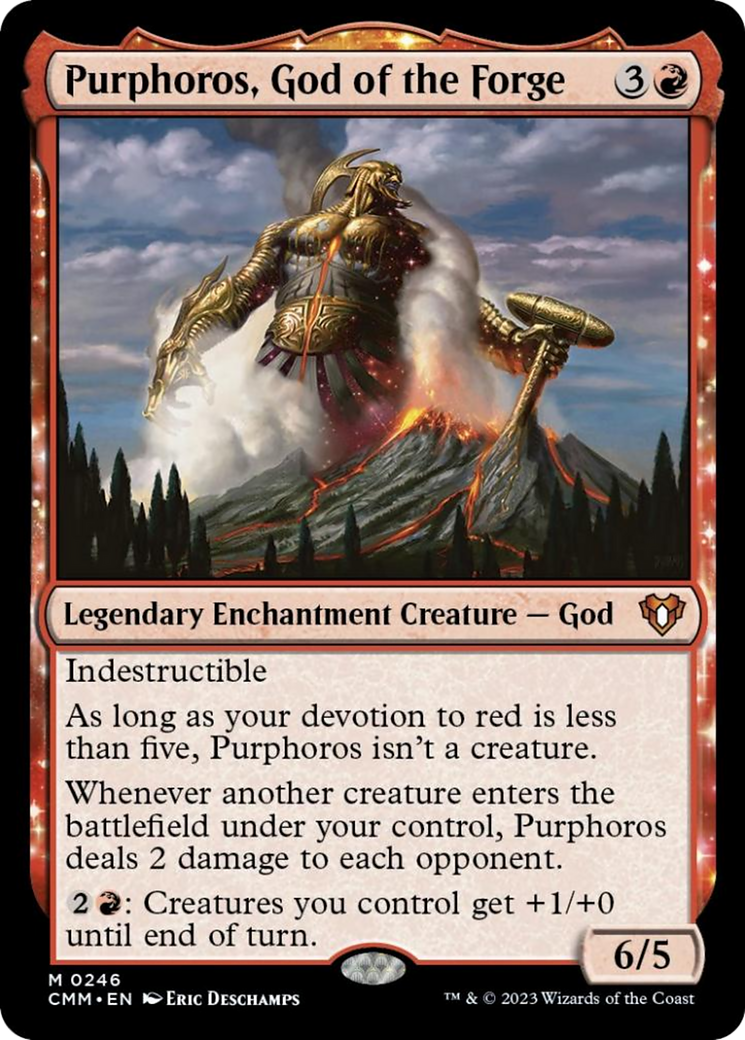 Purphoros, God of the Forge JAPANESE [Commander Masters]