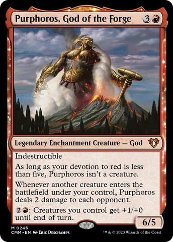 Purphoros, God of the Forge JAPANESE [Commander Masters]