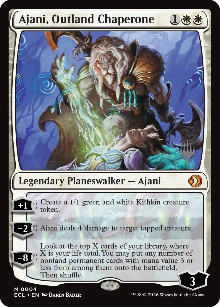 Ajani, Outland Chaperone [Lorwyn Eclipsed Promos]