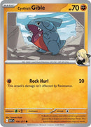 Cynthia's Gible (109/217) [Mega Evolution: Ascended Heroes]