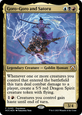 Goro-Goro and Satoru ESPAÑOL [March of the Machine Commander Prerelease Promos]